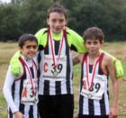 Shaftsbury Harriers, winners of the under-13 boys,  ERRA Natioanl Athletes Road Relay.